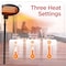 Black & Decker Patio Floor Electric Heater, Patio Heater Stand for Outdoors with 3 Heat Settings BHOF04 - alternate 5